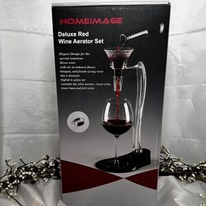 Homeimage Deluxe Red Wine Aerator 4 Piece Set Mix Decanter Flavor Enhancer